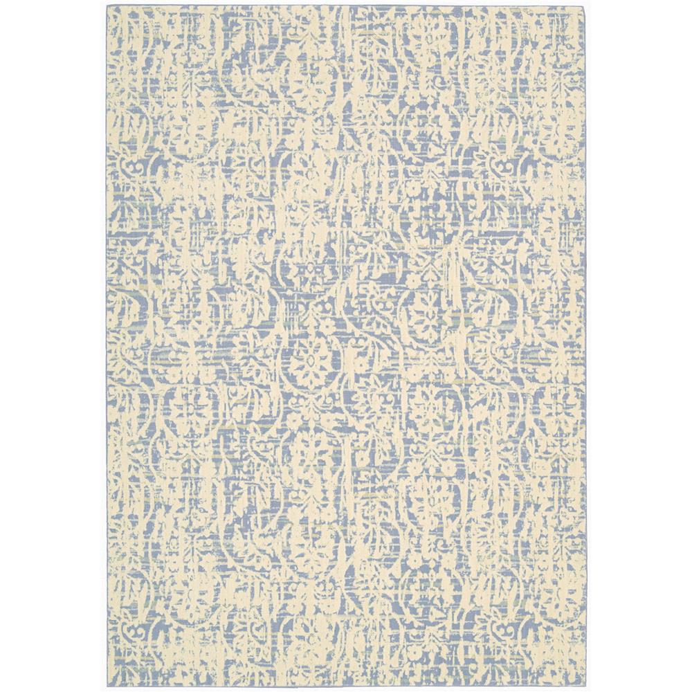 Nourison NEP11 Nepal 7 Ft. 9 In. X 10 Ft. 10 In. Rectangle Rug in Ivory Blue